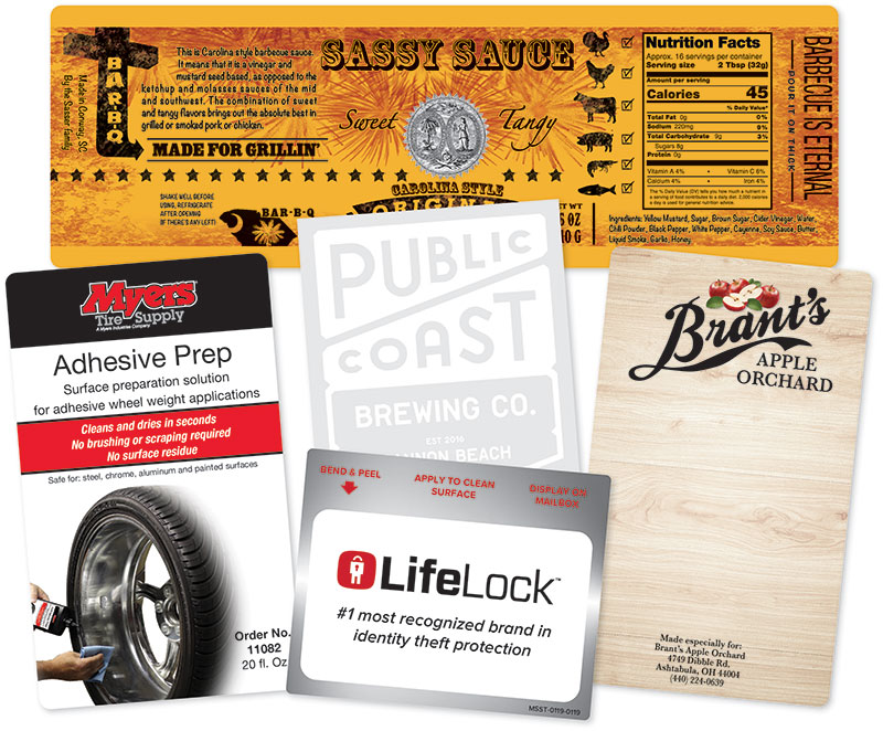 Pressure Sensitive Product Labels - The Label Team